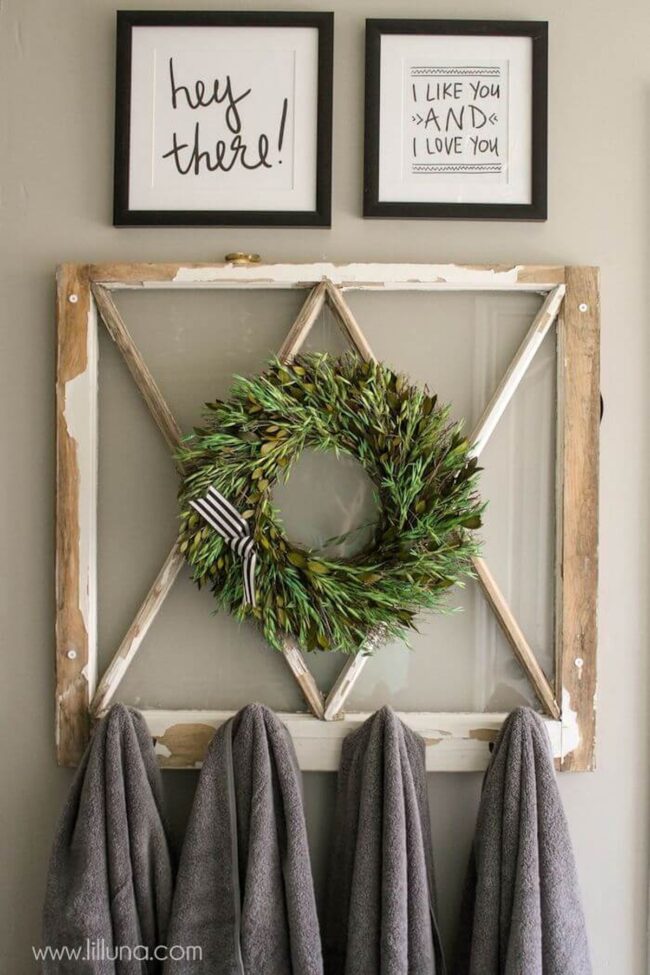 Weathered Window Rack Charm