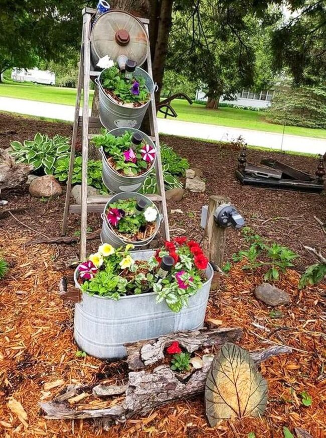 Green Ladder Bloom Symphony Vertical