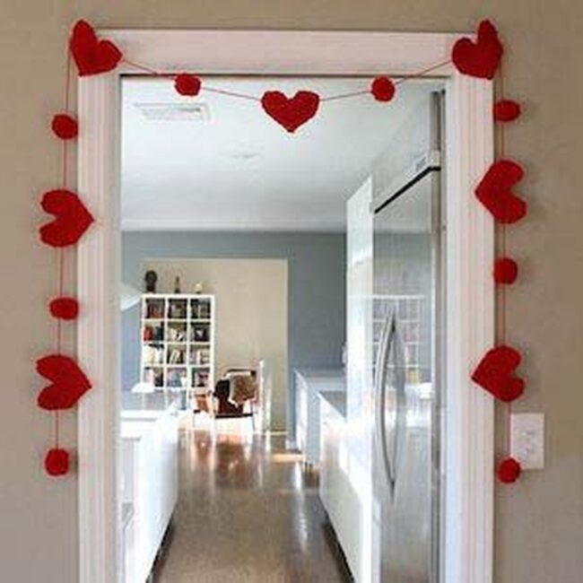Crimson Hearts Dance Doorway Welcome