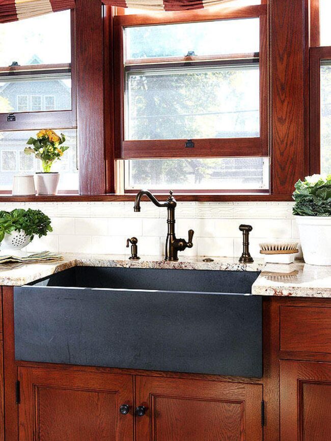 Midnight Gray Granite Kitchen Sink