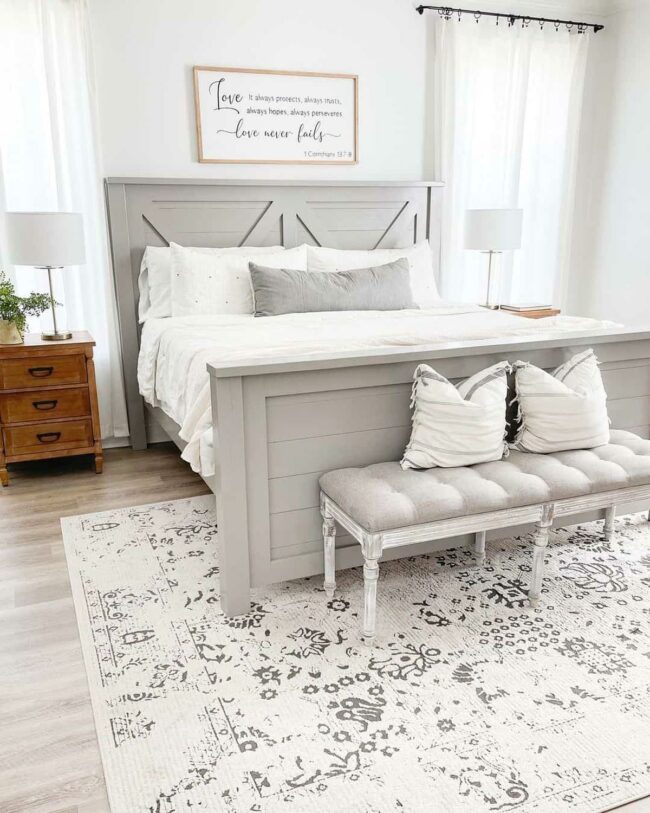 Gray Wood Whispers Bedroom Sanctuary