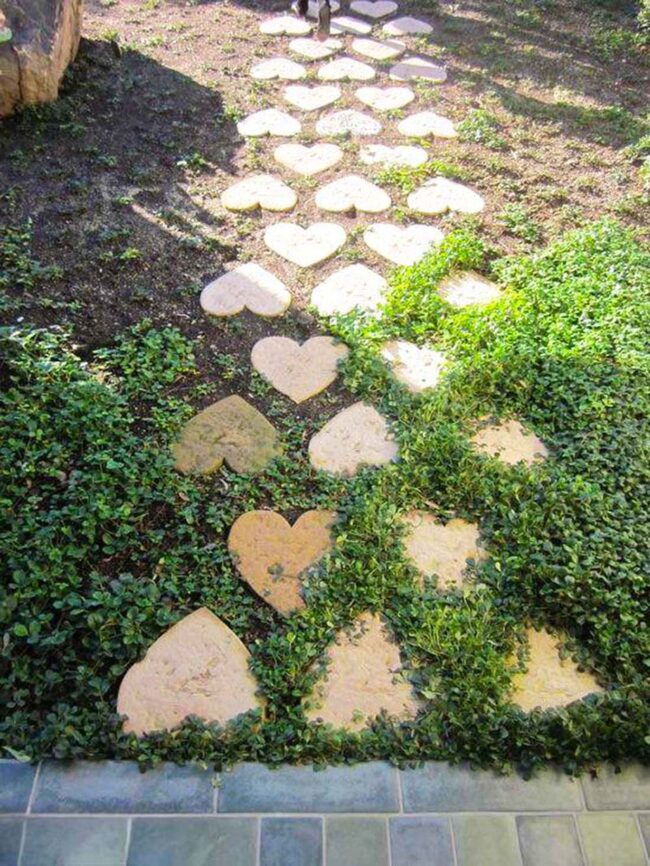 Verdant Hearts Winding Stone Pathway