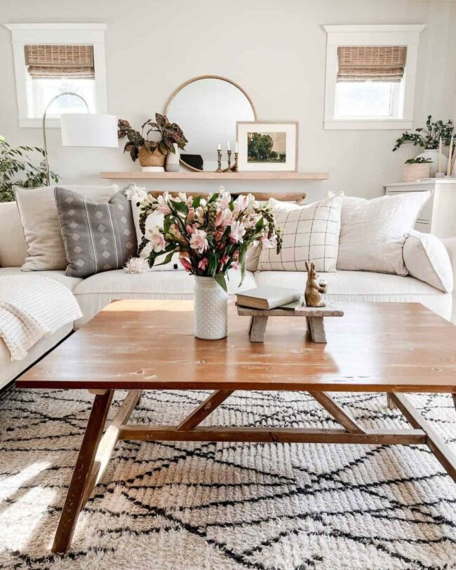 Golden Radiance Mirror Floating Softly