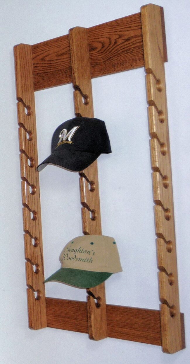 Oak Hat Haven Wall Display