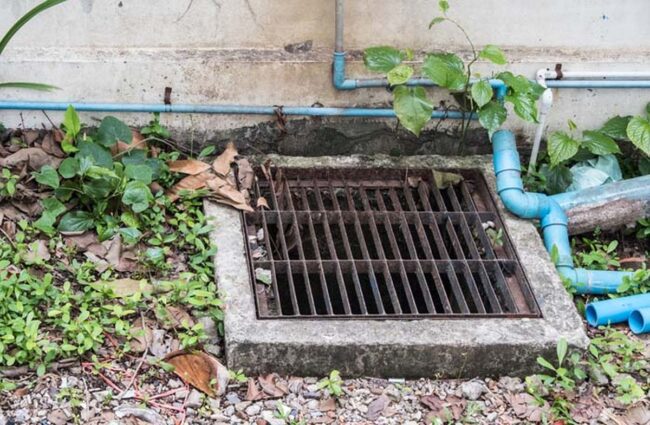 Water Flow Blue Industrial Channels