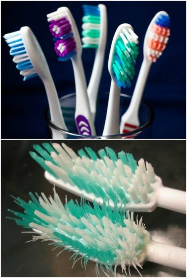 Boiling Water Renews Toothbrush Bristles Instantly