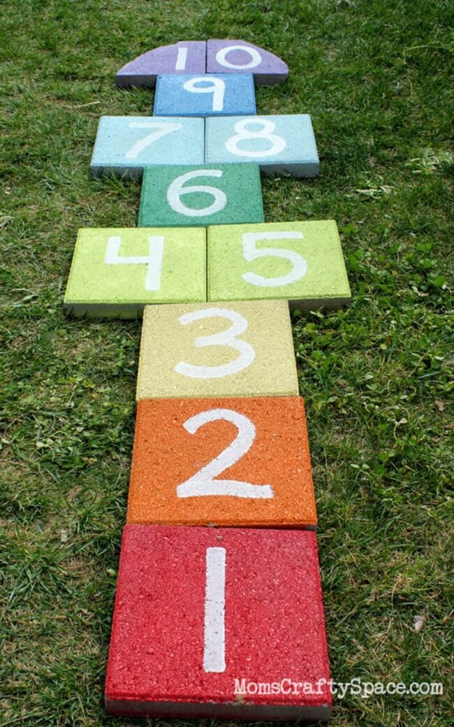 Rainbow Hopscotch Learning Mat