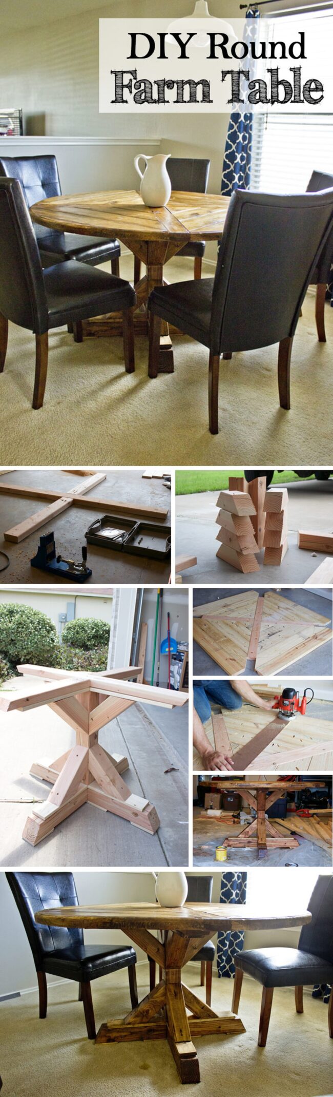 Curved Farmhouse Dining Delight