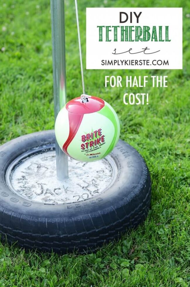 Vibrant Tetherball Playground Centerpiece