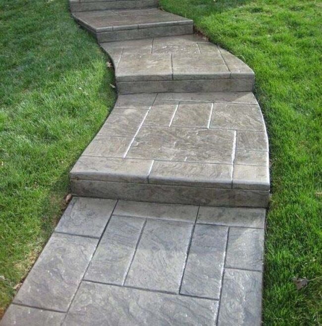 Stamped Concrete Staircase Architectural Wonder