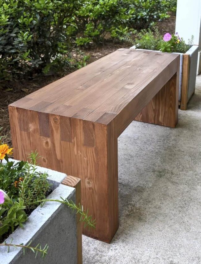 Smooth Wood Zen Sanctuary Bench