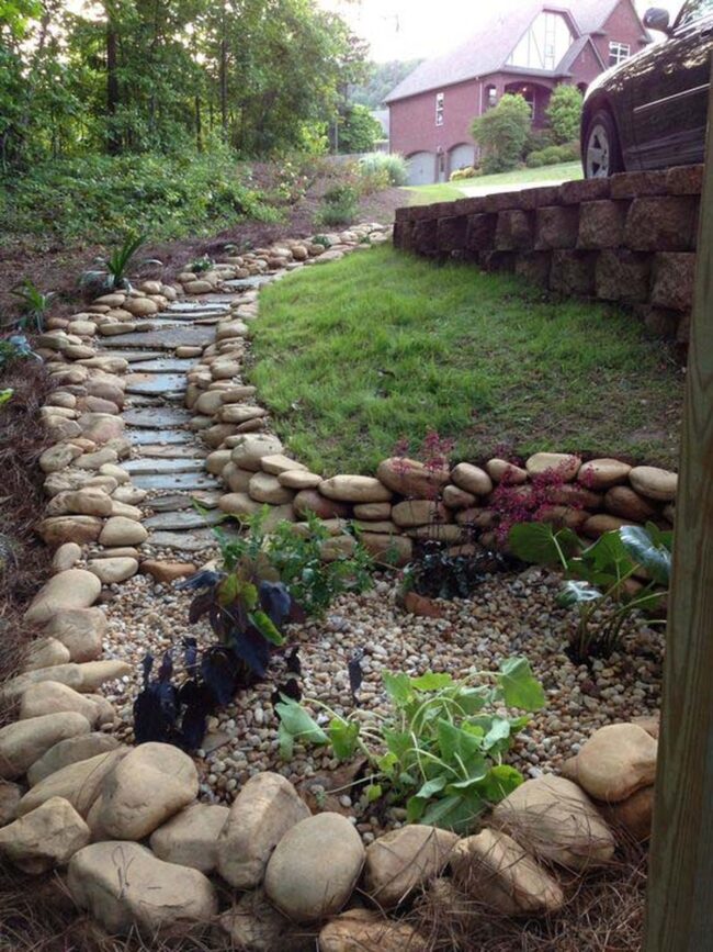 Stone Steps Water Flow Control