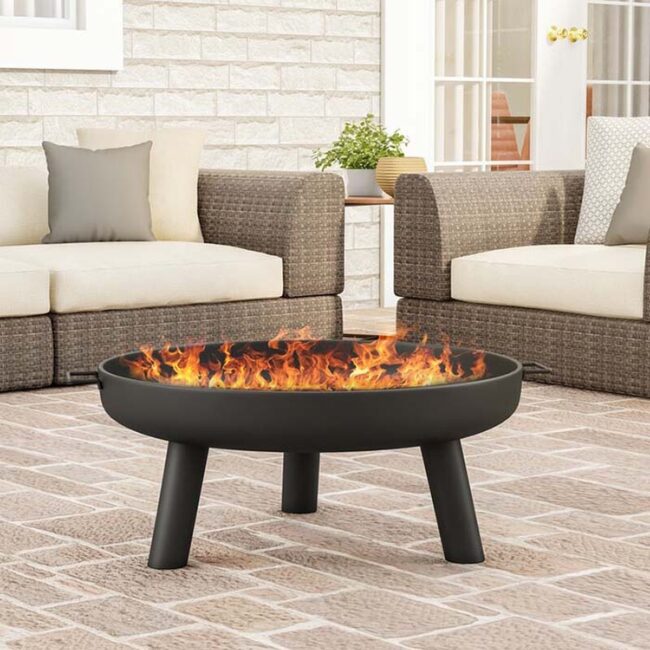 Steel Fire Pit Bronze Ember Glow