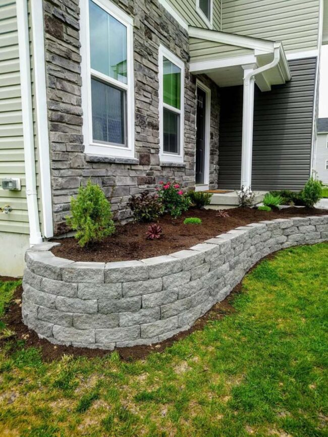 Geometric Paver Gardens Elevate Landscape
