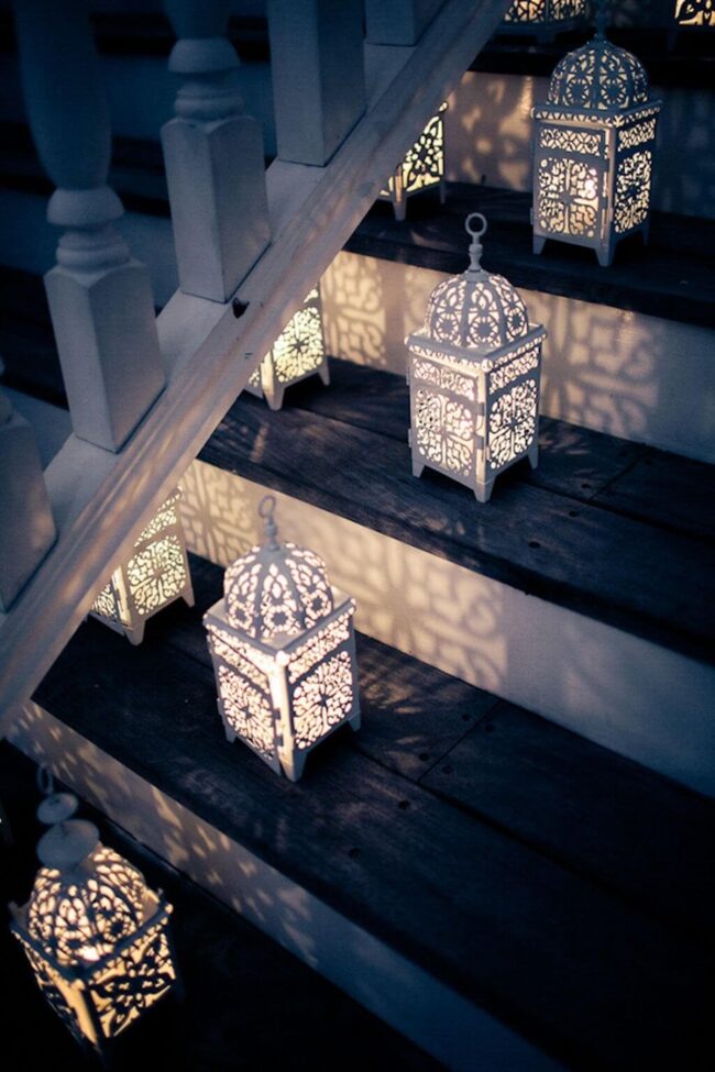 Midnight Shadows Metal Lanterns