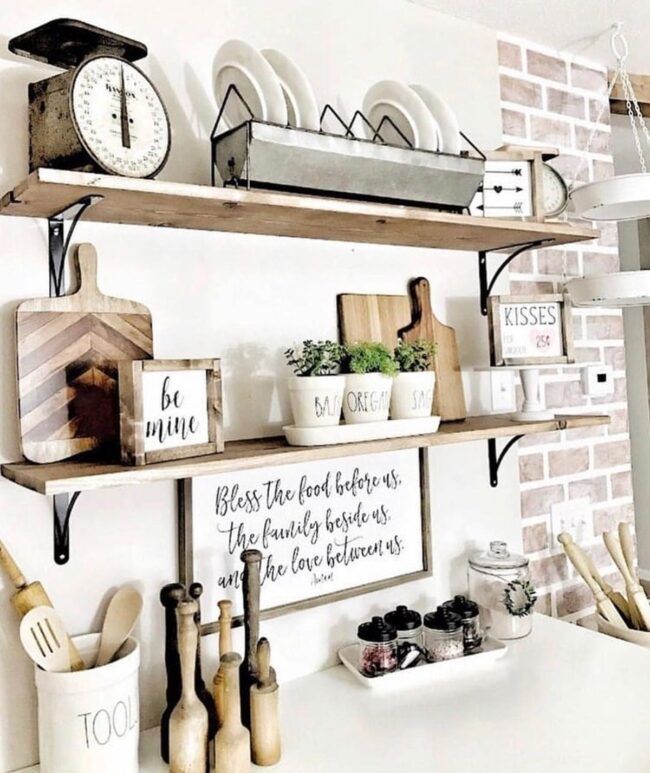 Metallic Silver Kitchen Herb Haven