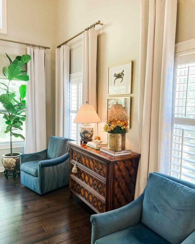 Soft White Heights Meet Blue Comfort