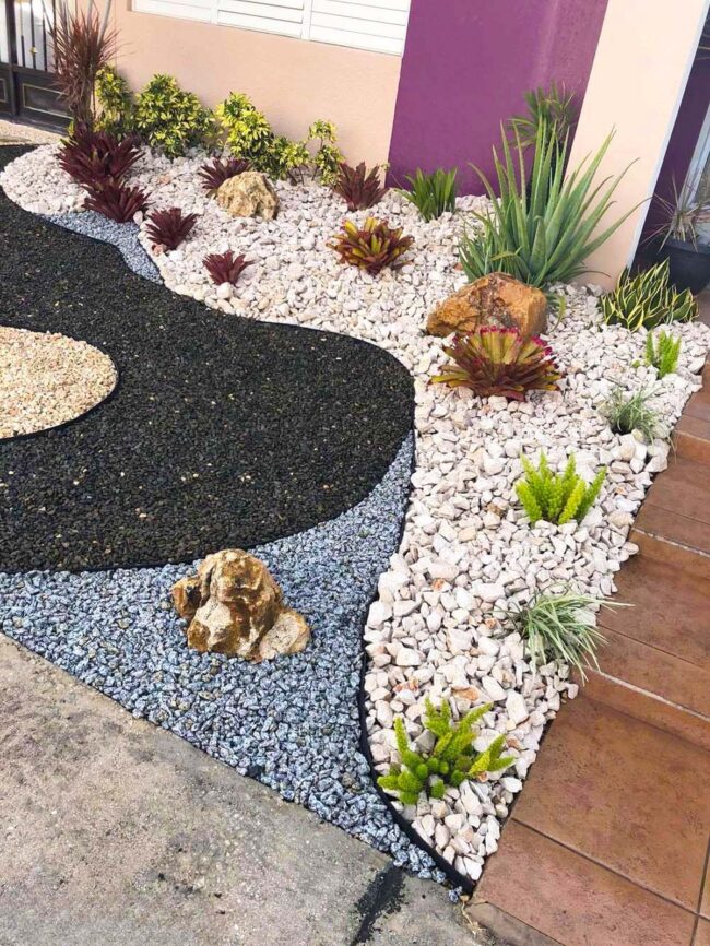 Green Stones Meet Desert Flora