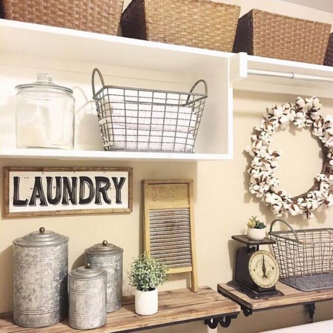Rustic Vintage Laundry Sanctuary