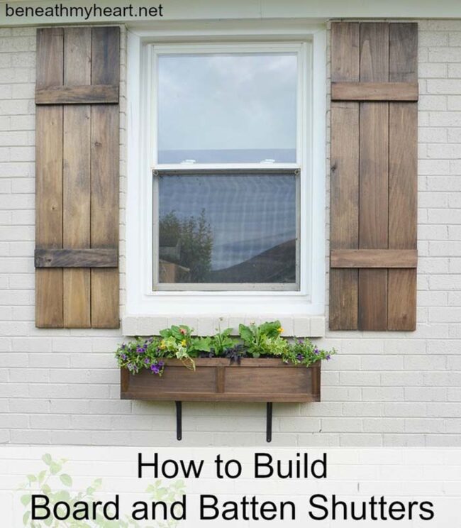 Weathered Wood Shutters Farmhouse Charm