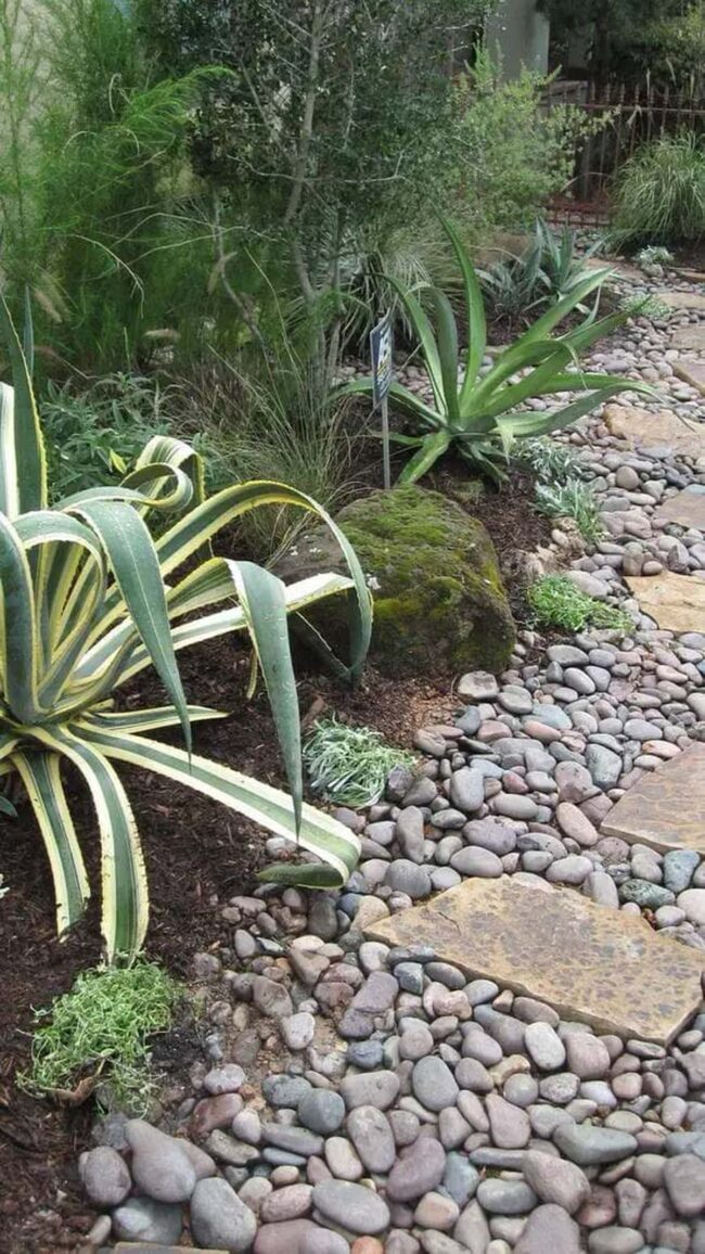 Flowing Stone Path Water Channel