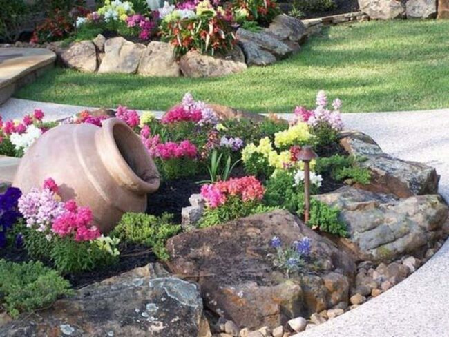 Blooming Stones: Grey Garden Symphony