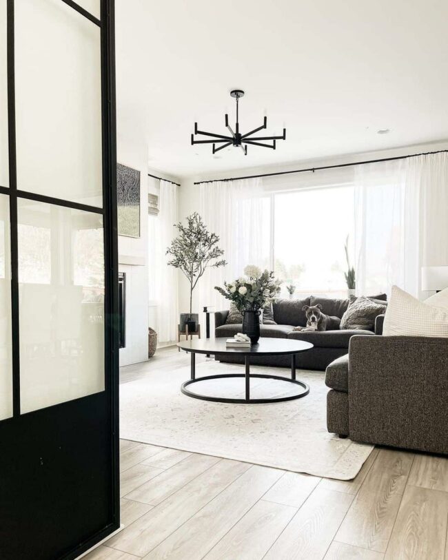 Obsidian Contrast Modern Living Space