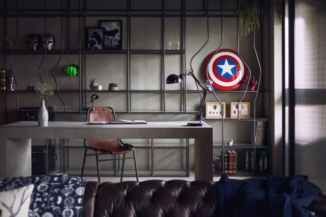 Metal Shine Masculine Urban Sanctuary