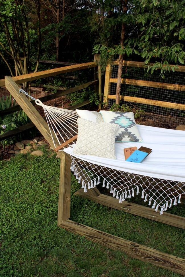 Wooden Hammock Paradise for Backyard