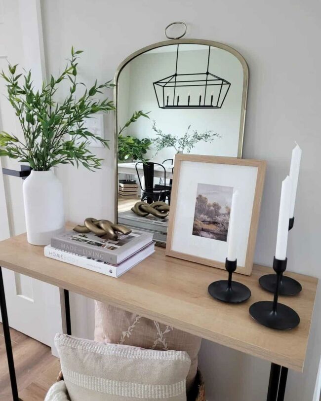 Black Metal Wood Sanctuary Entrance