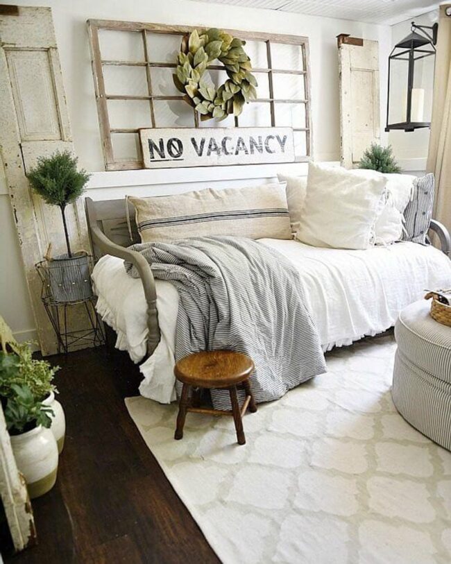 Weathered Window Charm Bedroom Haven