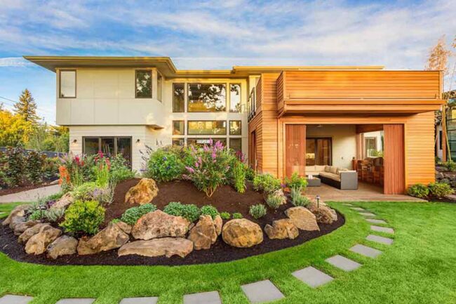 Honey Wood Curves Architectural Harmony