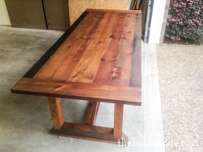 Rustic Dark Wood Dining Centerpiece
