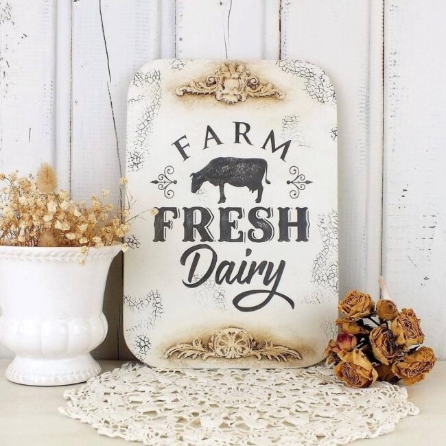 Rustic Countryside Wooden Kitchen Sign