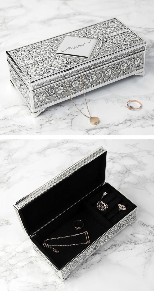 Silver Vintage Trinket Keeper
