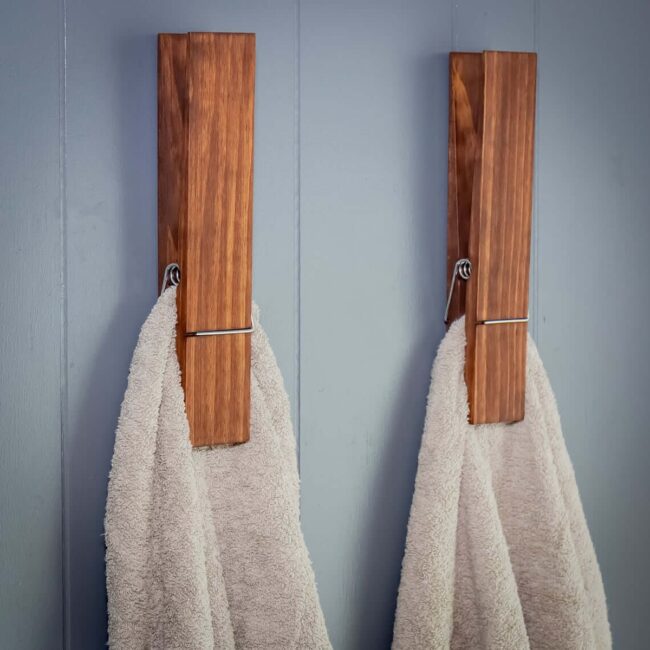 Wooden Clip Towel Holders Magic