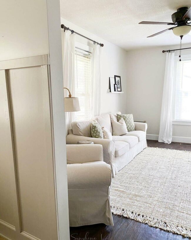 Soft Green Whispers White Interior