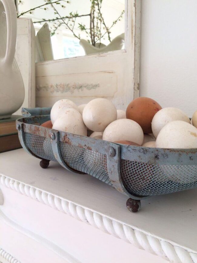 Rustic Faux Eggs Countryside Charm