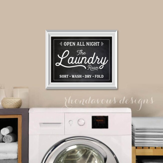 Crisp Linens Laundry Wall Art