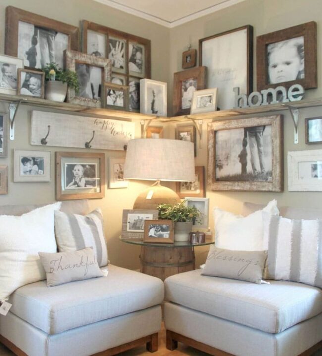 Monochrome Memories Wooden Gallery Wall