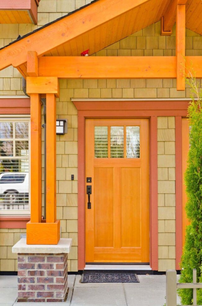 Citrus Splash on Earthen Facade