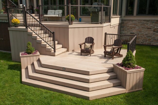 Transparent Rails Frame Panoramic Nature Views