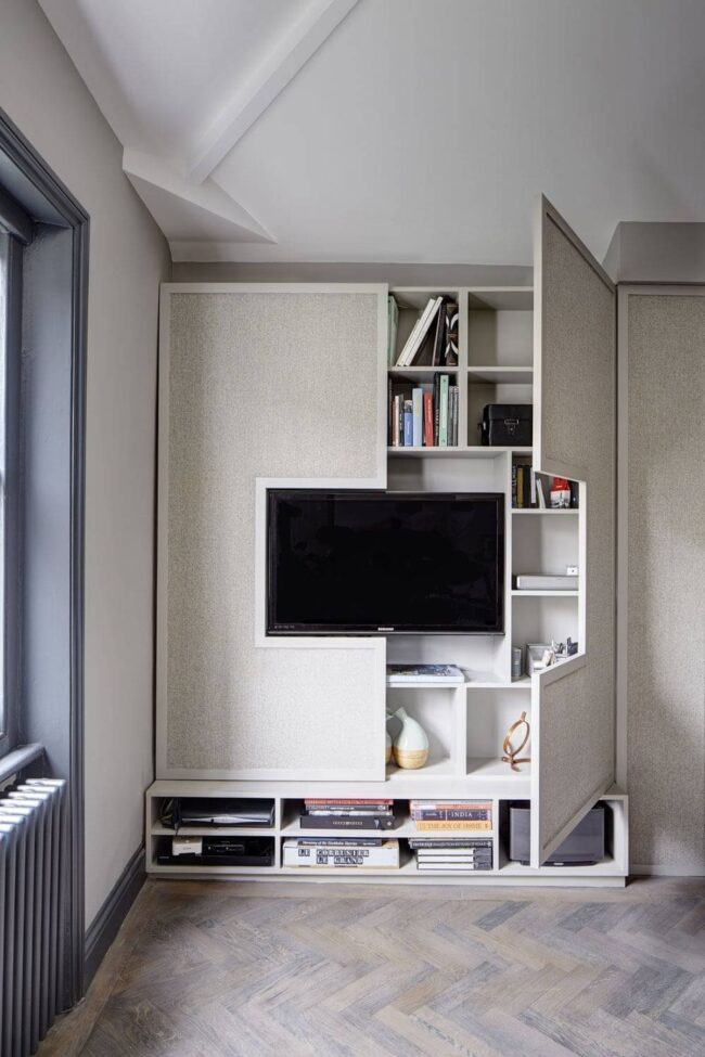 Concealed Shelves Media Sanctuary