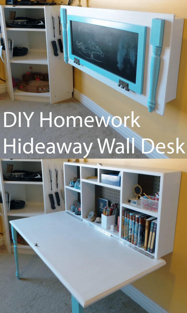 Foldable Wall-Mounted Kids Desk