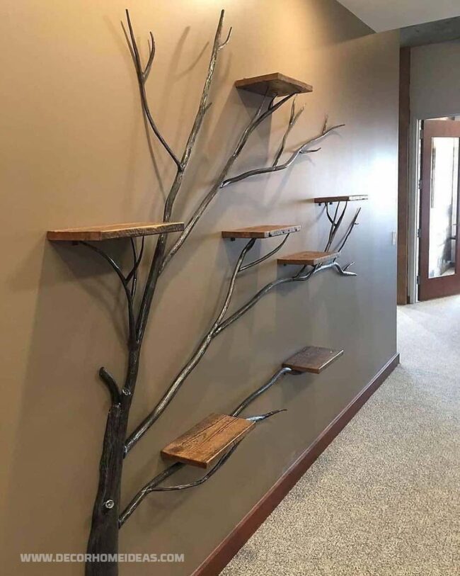 Forest Branch Home Library Shelves
