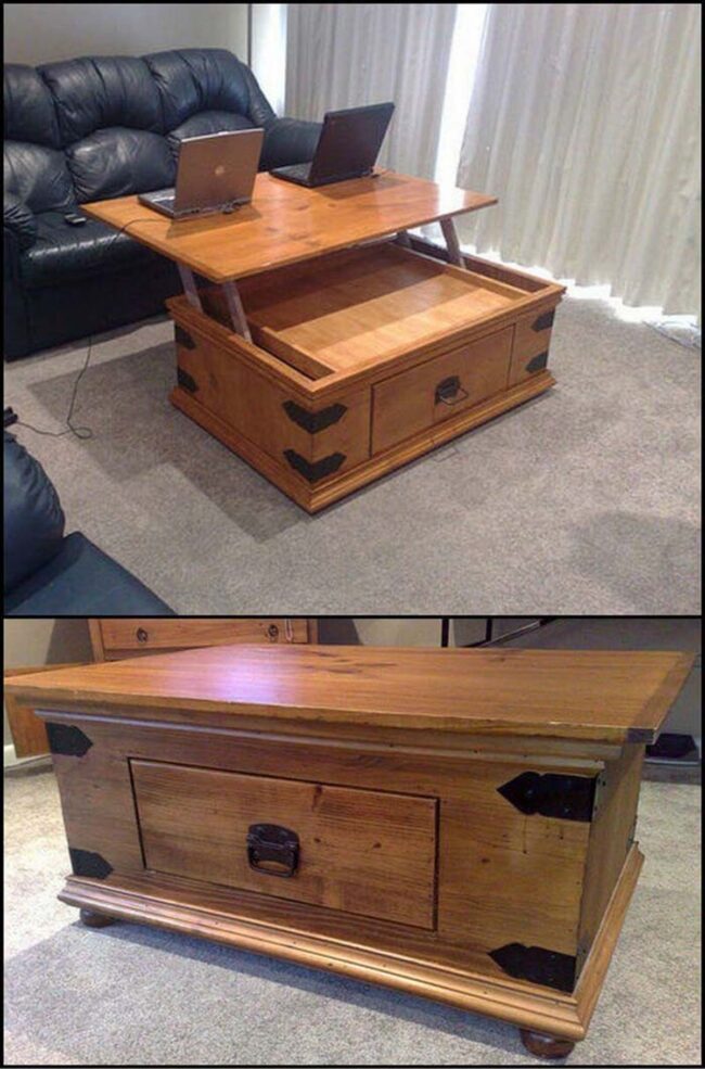 Lifting Walnut Surface Workspace Magic