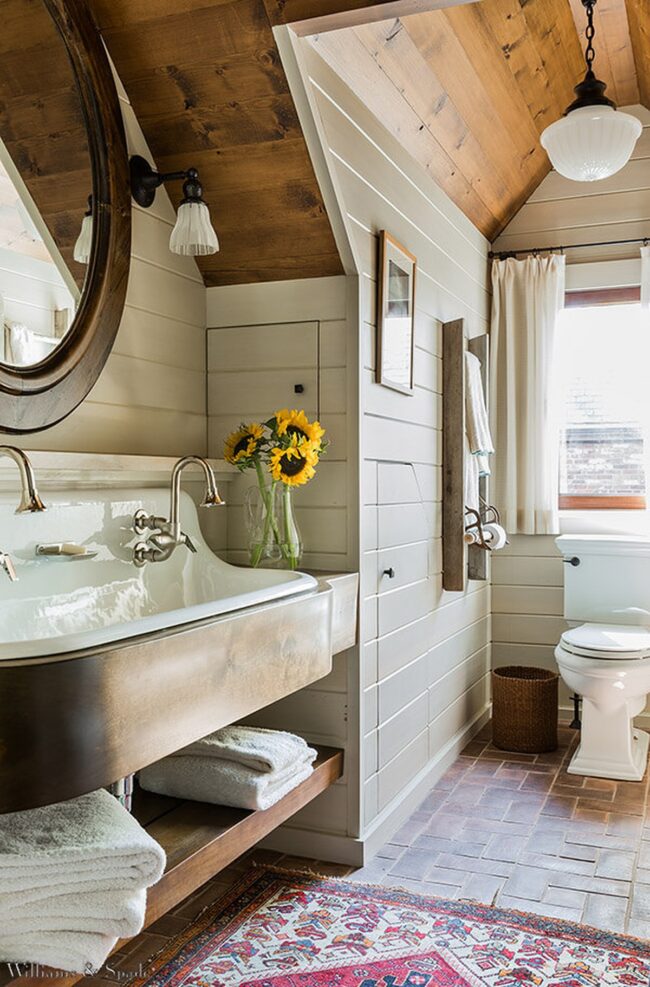 Rustic Wood Bathroom Sanctuary