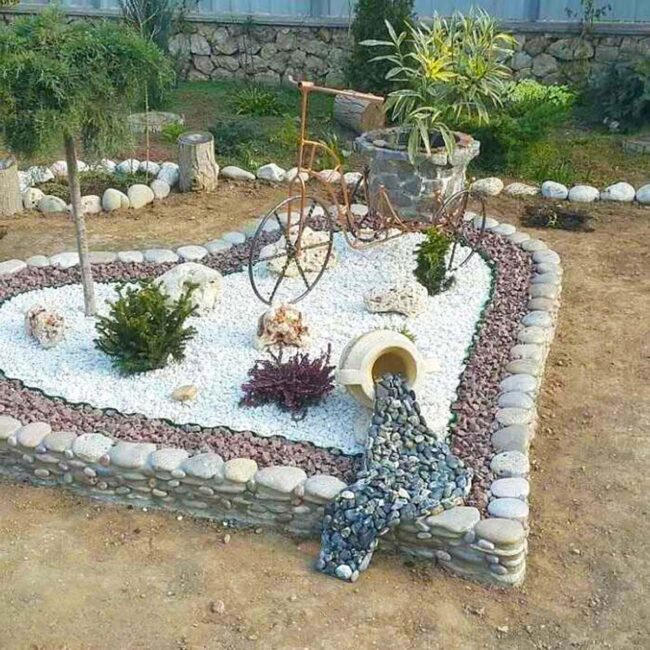 Weathered Bicycle Blooms Garden Symphony