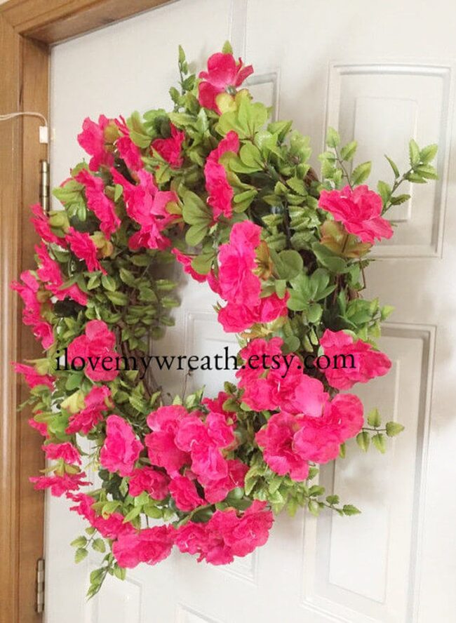 Blazing Azalea Wreath Spring Color