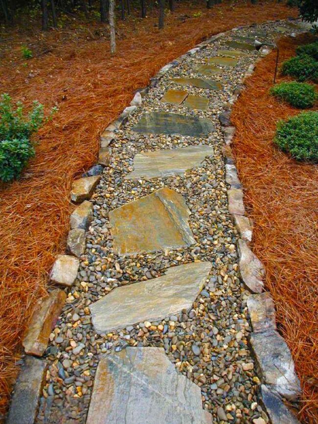 Stone Steps Weave Natural Garden Symphony